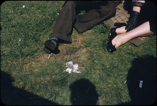 [125 Views of Spectators at Ascot Raceway for Sports Illustrated Article], Walker Evans (American, St. Louis, Missouri 1903–1975 New Haven, Connecticut), Color film transparency