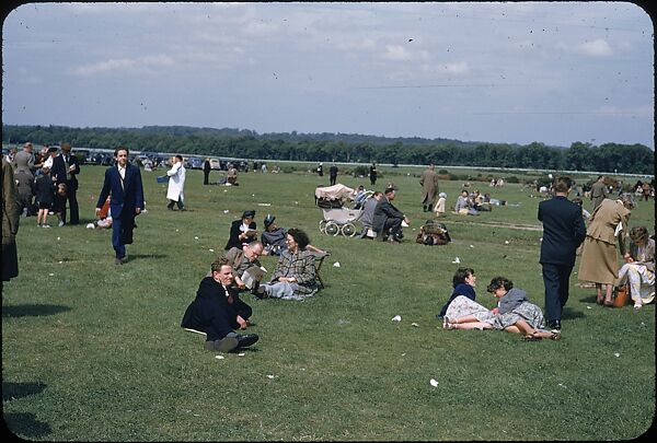 [125 Views of Spectators at Ascot Raceway for Sports Illustrated Article], Walker Evans (American, St. Louis, Missouri 1903–1975 New Haven, Connecticut), Color film transparency