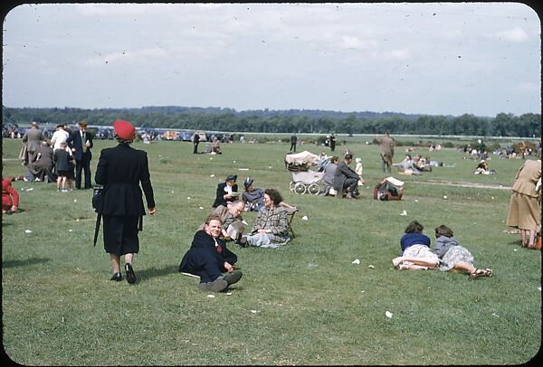 [125 Views of Spectators at Ascot Raceway for Sports Illustrated Article], Walker Evans (American, St. Louis, Missouri 1903–1975 New Haven, Connecticut), Color film transparency