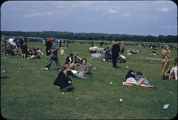 [125 Views of Spectators at Ascot Raceway for Sports Illustrated Article], Walker Evans (American, St. Louis, Missouri 1903–1975 New Haven, Connecticut), Color film transparency