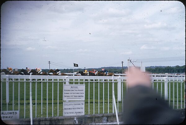 [125 Views of Spectators at Ascot Raceway for Sports Illustrated Article], Walker Evans (American, St. Louis, Missouri 1903–1975 New Haven, Connecticut), Color film transparency