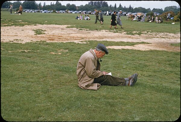 [125 Views of Spectators at Ascot Raceway for Sports Illustrated Article], Walker Evans (American, St. Louis, Missouri 1903–1975 New Haven, Connecticut), Color film transparency