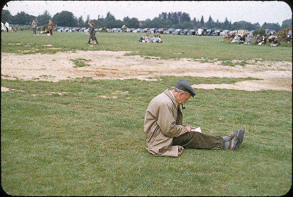 [125 Views of Spectators at Ascot Raceway for Sports Illustrated Article], Walker Evans (American, St. Louis, Missouri 1903–1975 New Haven, Connecticut), Color film transparency