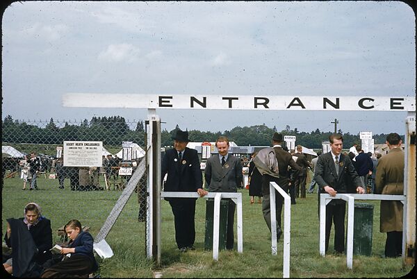 [125 Views of Spectators at Ascot Raceway for Sports Illustrated Article], Walker Evans (American, St. Louis, Missouri 1903–1975 New Haven, Connecticut), Color film transparency