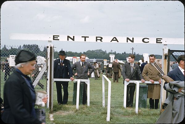 [125 Views of Spectators at Ascot Raceway for Sports Illustrated Article], Walker Evans (American, St. Louis, Missouri 1903–1975 New Haven, Connecticut), Color film transparency