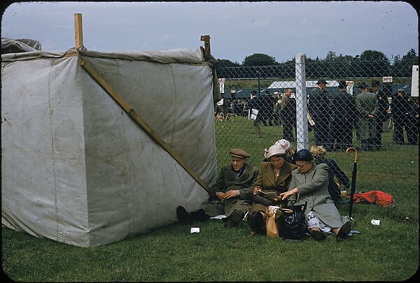[125 Views of Spectators at Ascot Raceway for Sports Illustrated Article], Walker Evans (American, St. Louis, Missouri 1903–1975 New Haven, Connecticut), Color film transparency