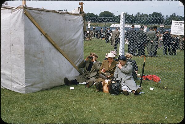 [125 Views of Spectators at Ascot Raceway for Sports Illustrated Article], Walker Evans (American, St. Louis, Missouri 1903–1975 New Haven, Connecticut), Color film transparency