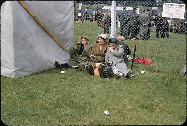 [125 Views of Spectators at Ascot Raceway for Sports Illustrated Article], Walker Evans (American, St. Louis, Missouri 1903–1975 New Haven, Connecticut), Color film transparency
