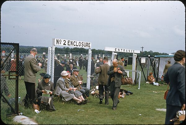 [125 Views of Spectators at Ascot Raceway for Sports Illustrated Article], Walker Evans (American, St. Louis, Missouri 1903–1975 New Haven, Connecticut), Color film transparency
