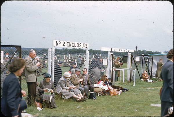 [125 Views of Spectators at Ascot Raceway for Sports Illustrated Article], Walker Evans (American, St. Louis, Missouri 1903–1975 New Haven, Connecticut), Color film transparency