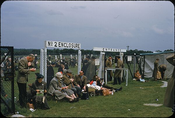 [125 Views of Spectators at Ascot Raceway for Sports Illustrated Article], Walker Evans (American, St. Louis, Missouri 1903–1975 New Haven, Connecticut), Color film transparency