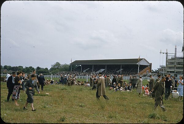 [125 Views of Spectators at Ascot Raceway for Sports Illustrated Article], Walker Evans (American, St. Louis, Missouri 1903–1975 New Haven, Connecticut), Color film transparency