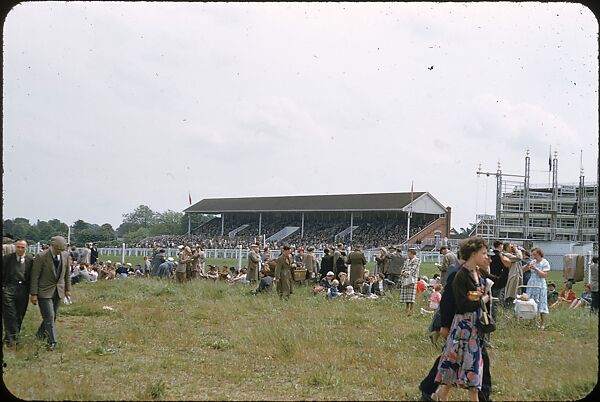 [125 Views of Spectators at Ascot Raceway for Sports Illustrated Article], Walker Evans (American, St. Louis, Missouri 1903–1975 New Haven, Connecticut), Color film transparency