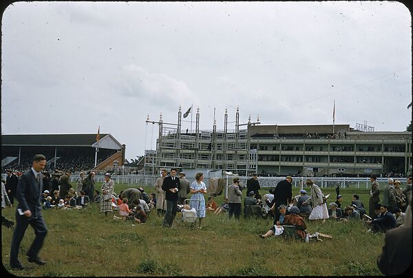 [125 Views of Spectators at Ascot Raceway for Sports Illustrated Article], Walker Evans (American, St. Louis, Missouri 1903–1975 New Haven, Connecticut), Color film transparency