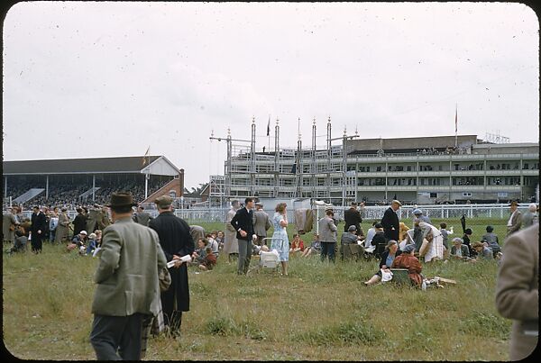 [125 Views of Spectators at Ascot Raceway for Sports Illustrated Article], Walker Evans (American, St. Louis, Missouri 1903–1975 New Haven, Connecticut), Color film transparency
