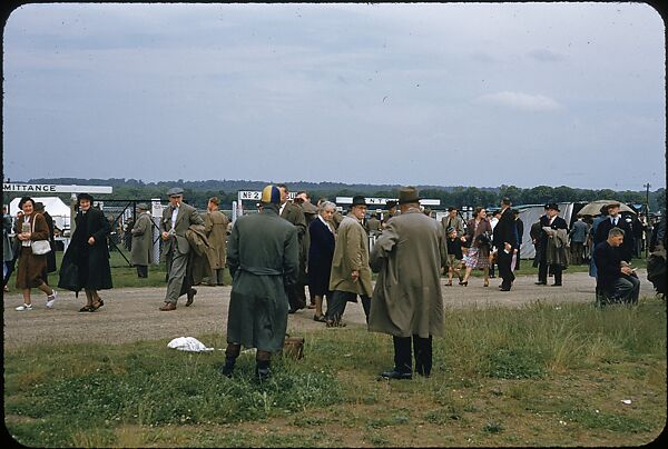 [125 Views of Spectators at Ascot Raceway for Sports Illustrated Article], Walker Evans (American, St. Louis, Missouri 1903–1975 New Haven, Connecticut), Color film transparency