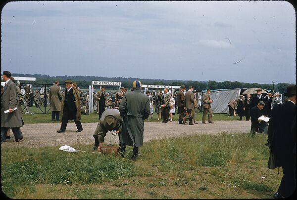 [125 Views of Spectators at Ascot Raceway for Sports Illustrated Article], Walker Evans (American, St. Louis, Missouri 1903–1975 New Haven, Connecticut), Color film transparency