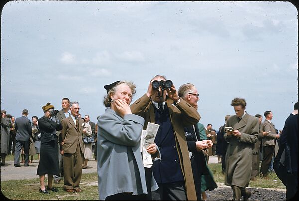 [125 Views of Spectators at Ascot Raceway for Sports Illustrated Article], Walker Evans (American, St. Louis, Missouri 1903–1975 New Haven, Connecticut), Color film transparency
