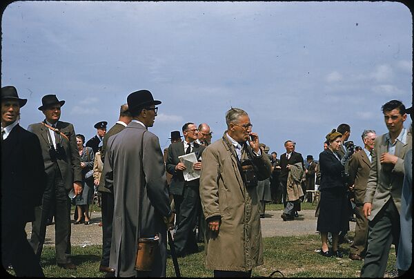 [125 Views of Spectators at Ascot Raceway for Sports Illustrated Article], Walker Evans (American, St. Louis, Missouri 1903–1975 New Haven, Connecticut), Color film transparency