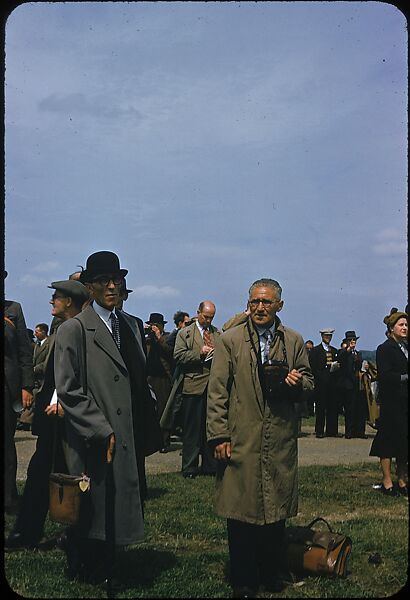 [125 Views of Spectators at Ascot Raceway for Sports Illustrated Article], Walker Evans (American, St. Louis, Missouri 1903–1975 New Haven, Connecticut), Color film transparency