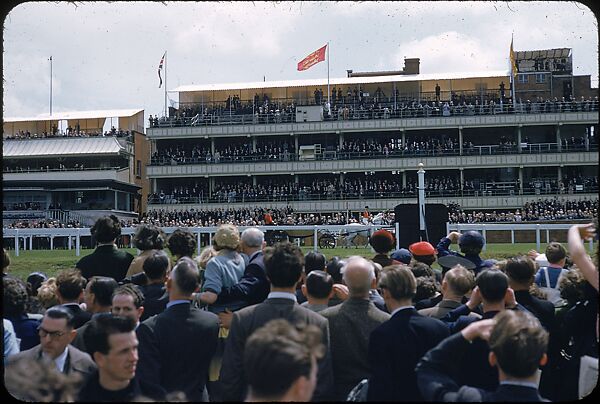 [125 Views of Spectators at Ascot Raceway for Sports Illustrated Article], Walker Evans (American, St. Louis, Missouri 1903–1975 New Haven, Connecticut), Color film transparency