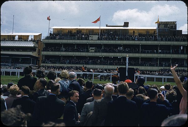 [125 Views of Spectators at Ascot Raceway for Sports Illustrated Article], Walker Evans (American, St. Louis, Missouri 1903–1975 New Haven, Connecticut), Color film transparency