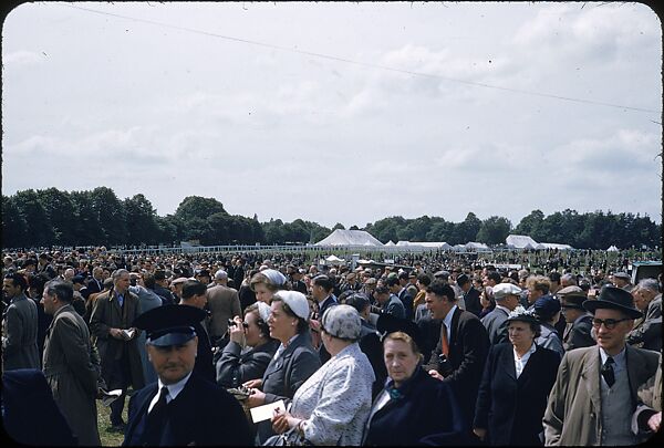 [125 Views of Spectators at Ascot Raceway for Sports Illustrated Article], Walker Evans (American, St. Louis, Missouri 1903–1975 New Haven, Connecticut), Color film transparency