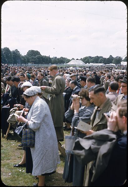 [125 Views of Spectators at Ascot Raceway for Sports Illustrated Article], Walker Evans (American, St. Louis, Missouri 1903–1975 New Haven, Connecticut), Color film transparency