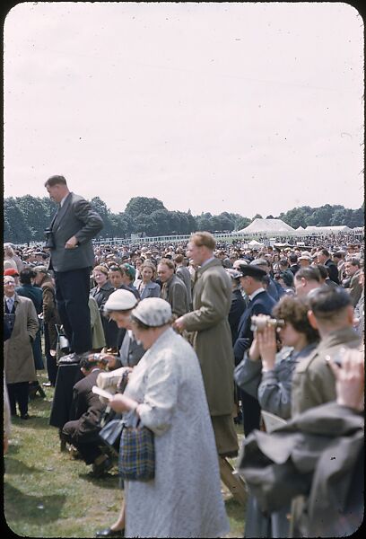[125 Views of Spectators at Ascot Raceway for Sports Illustrated Article], Walker Evans (American, St. Louis, Missouri 1903–1975 New Haven, Connecticut), Color film transparency