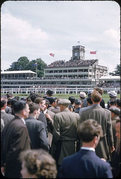 [125 Views of Spectators at Ascot Raceway for Sports Illustrated Article], Walker Evans (American, St. Louis, Missouri 1903–1975 New Haven, Connecticut), Color film transparency