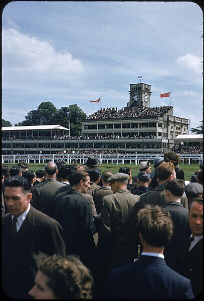 [125 Views of Spectators at Ascot Raceway for Sports Illustrated Article], Walker Evans (American, St. Louis, Missouri 1903–1975 New Haven, Connecticut), Color film transparency