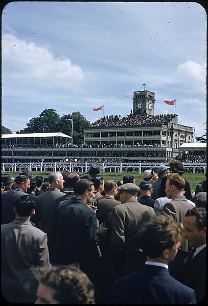 [125 Views of Spectators at Ascot Raceway for Sports Illustrated Article], Walker Evans (American, St. Louis, Missouri 1903–1975 New Haven, Connecticut), Color film transparency