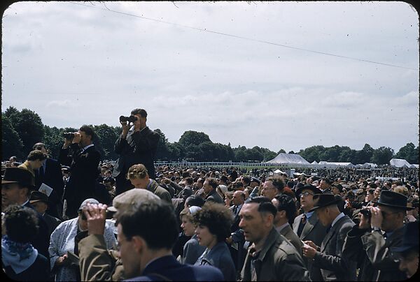 [125 Views of Spectators at Ascot Raceway for Sports Illustrated Article], Walker Evans (American, St. Louis, Missouri 1903–1975 New Haven, Connecticut), Color film transparency