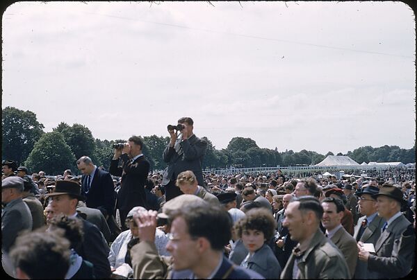 [125 Views of Spectators at Ascot Raceway for Sports Illustrated Article], Walker Evans (American, St. Louis, Missouri 1903–1975 New Haven, Connecticut), Color film transparency