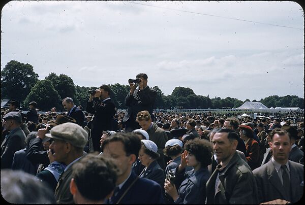 [125 Views of Spectators at Ascot Raceway for Sports Illustrated Article], Walker Evans (American, St. Louis, Missouri 1903–1975 New Haven, Connecticut), Color film transparency