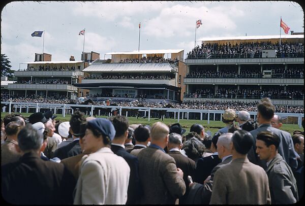 [125 Views of Spectators at Ascot Raceway for Sports Illustrated Article], Walker Evans (American, St. Louis, Missouri 1903–1975 New Haven, Connecticut), Color film transparency