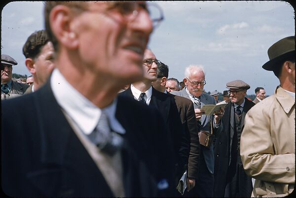 [125 Views of Spectators at Ascot Raceway for Sports Illustrated Article], Walker Evans (American, St. Louis, Missouri 1903–1975 New Haven, Connecticut), Color film transparency