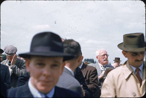 [125 Views of Spectators at Ascot Raceway for Sports Illustrated Article], Walker Evans (American, St. Louis, Missouri 1903–1975 New Haven, Connecticut), Color film transparency