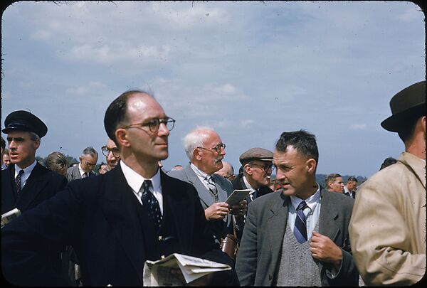 [125 Views of Spectators at Ascot Raceway for Sports Illustrated Article], Walker Evans (American, St. Louis, Missouri 1903–1975 New Haven, Connecticut), Color film transparency