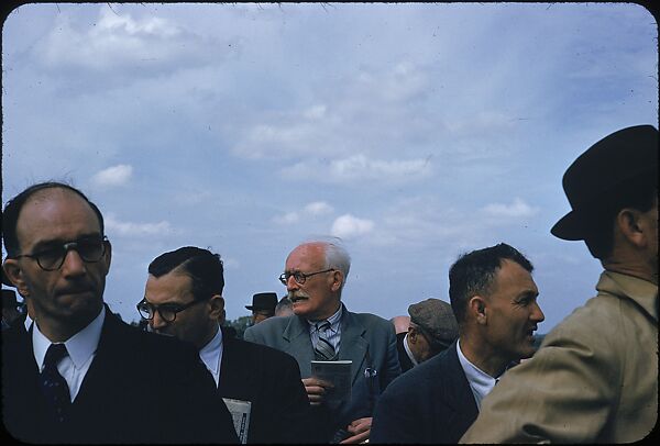 [125 Views of Spectators at Ascot Raceway for Sports Illustrated Article], Walker Evans (American, St. Louis, Missouri 1903–1975 New Haven, Connecticut), Color film transparency