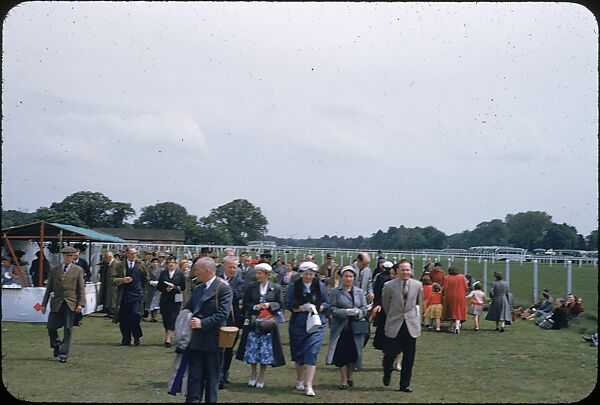 [125 Views of Spectators at Ascot Raceway for Sports Illustrated Article], Walker Evans (American, St. Louis, Missouri 1903–1975 New Haven, Connecticut), Color film transparency