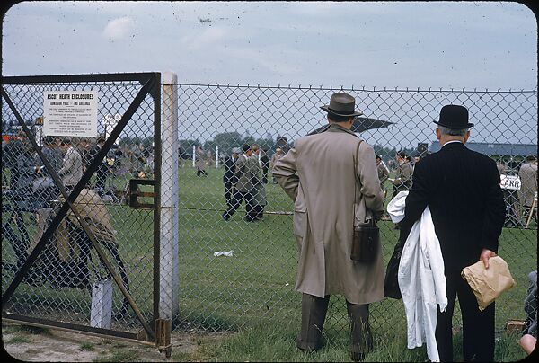 [125 Views of Spectators at Ascot Raceway for Sports Illustrated Article], Walker Evans (American, St. Louis, Missouri 1903–1975 New Haven, Connecticut), Color film transparency