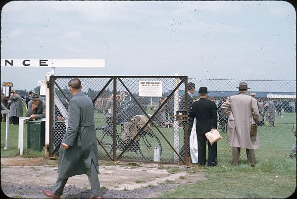 [125 Views of Spectators at Ascot Raceway for Sports Illustrated Article], Walker Evans (American, St. Louis, Missouri 1903–1975 New Haven, Connecticut), Color film transparency