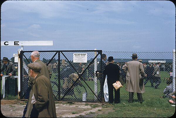 [125 Views of Spectators at Ascot Raceway for Sports Illustrated Article], Walker Evans (American, St. Louis, Missouri 1903–1975 New Haven, Connecticut), Color film transparency