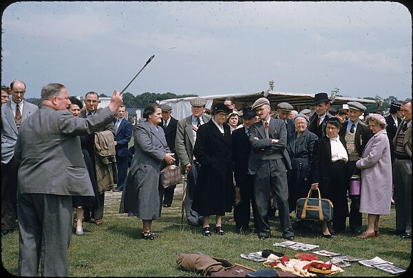 [125 Views of Spectators at Ascot Raceway for Sports Illustrated Article], Walker Evans (American, St. Louis, Missouri 1903–1975 New Haven, Connecticut), Color film transparency