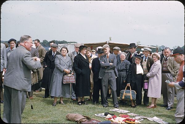 [125 Views of Spectators at Ascot Raceway for Sports Illustrated Article], Walker Evans (American, St. Louis, Missouri 1903–1975 New Haven, Connecticut), Color film transparency
