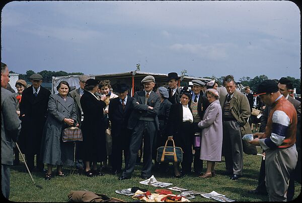 [125 Views of Spectators at Ascot Raceway for Sports Illustrated Article], Walker Evans (American, St. Louis, Missouri 1903–1975 New Haven, Connecticut), Color film transparency