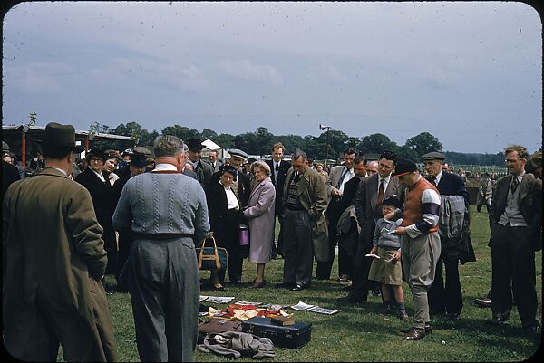 [125 Views of Spectators at Ascot Raceway for Sports Illustrated Article], Walker Evans (American, St. Louis, Missouri 1903–1975 New Haven, Connecticut), Color film transparency