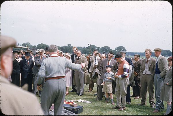 [125 Views of Spectators at Ascot Raceway for Sports Illustrated Article], Walker Evans (American, St. Louis, Missouri 1903–1975 New Haven, Connecticut), Color film transparency