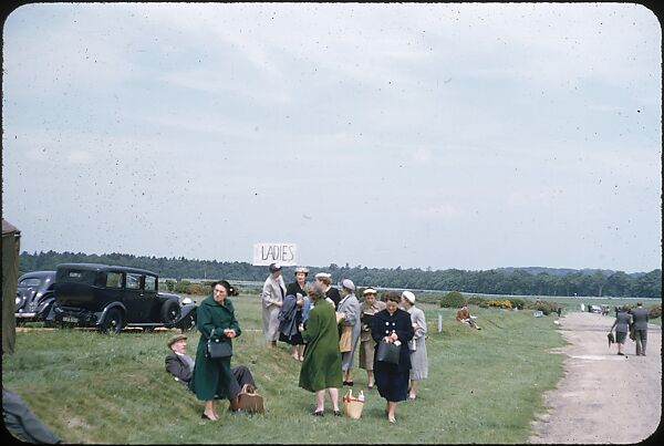 [125 Views of Spectators at Ascot Raceway for Sports Illustrated Article], Walker Evans (American, St. Louis, Missouri 1903–1975 New Haven, Connecticut), Color film transparency